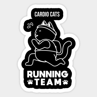 Cardio Cats Running team! Sticker